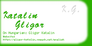 katalin gligor business card